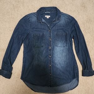 Merona Dark Blue Denim Shirt